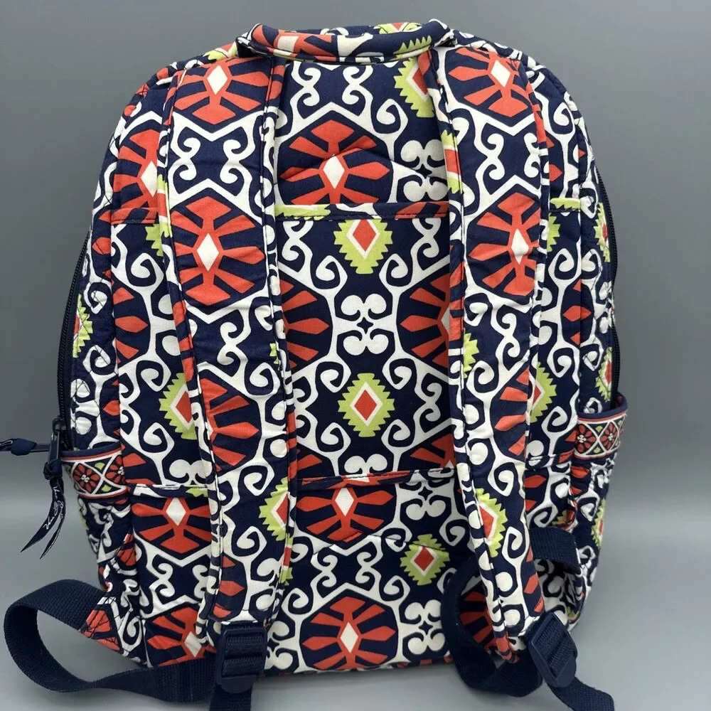 Vera Bradley Backpack Large Laptop Bag Sun Valley Floral Pattern Retired
